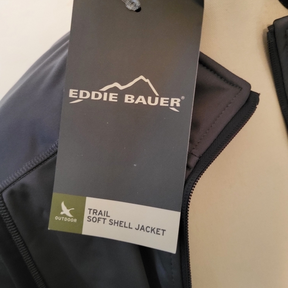 Eddie Bauer Gray Jacket, Medium Weight, Size Large, NWT - Picture 6 of 9